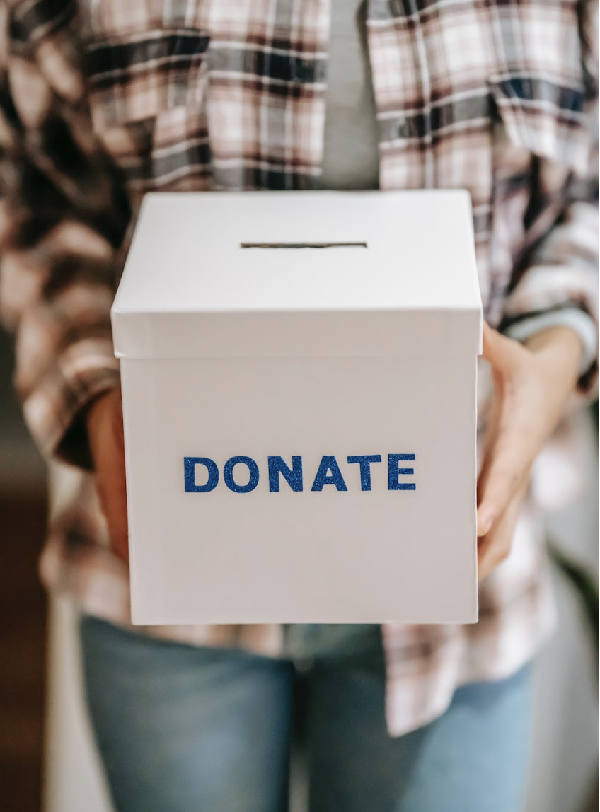image of a donation box